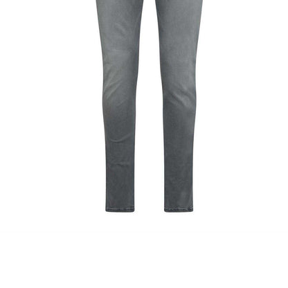 Grey - Side - Replay Mens Anbass Cotton Blend Slim Jeans