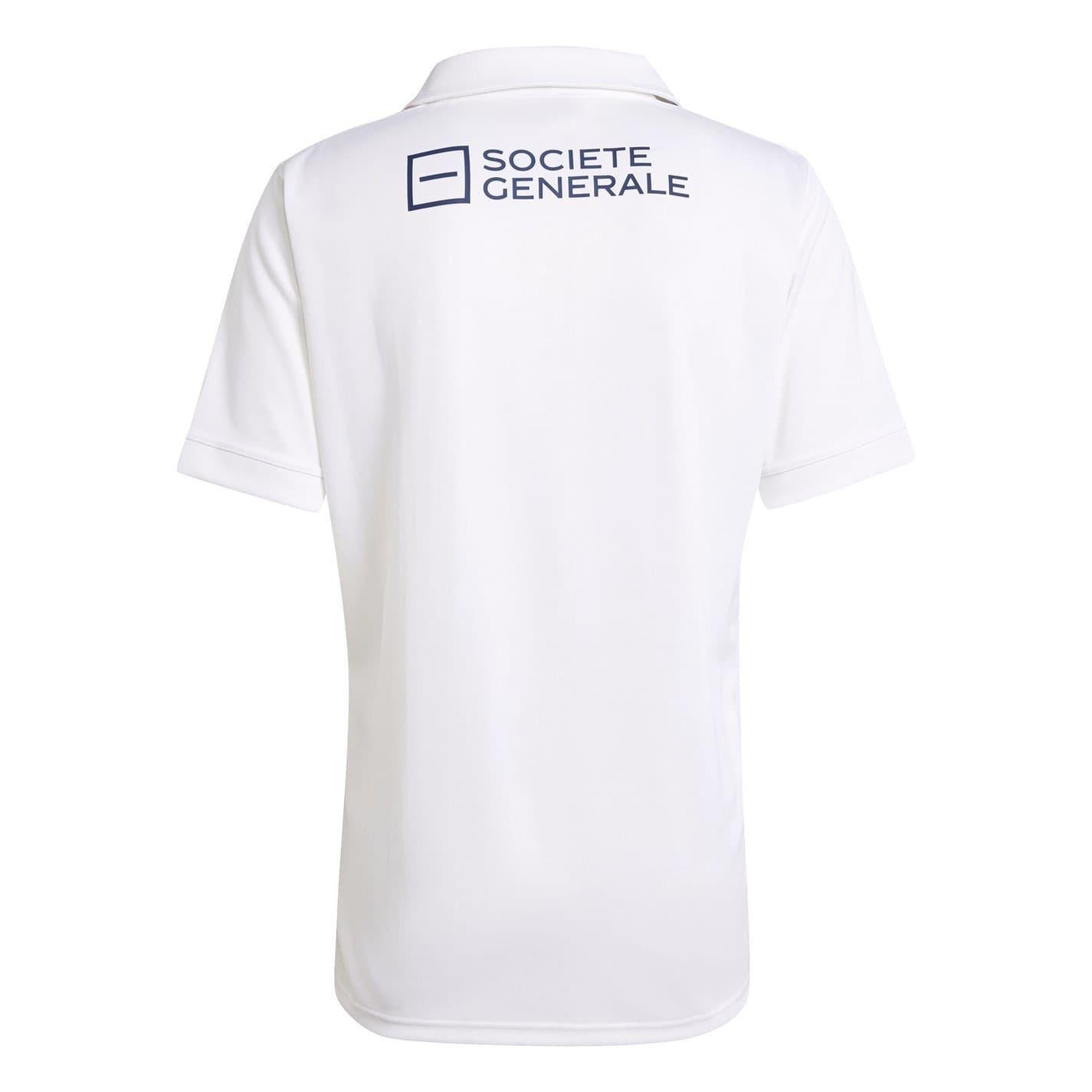 White - Back - Adidas Mens 2024 France FFR Rugby Away Shirt