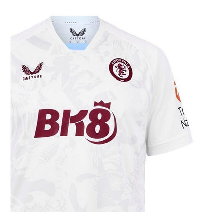 Brilliant White - Side - Castore Mens 2023-2024 Aston Villa FC Football Shirt