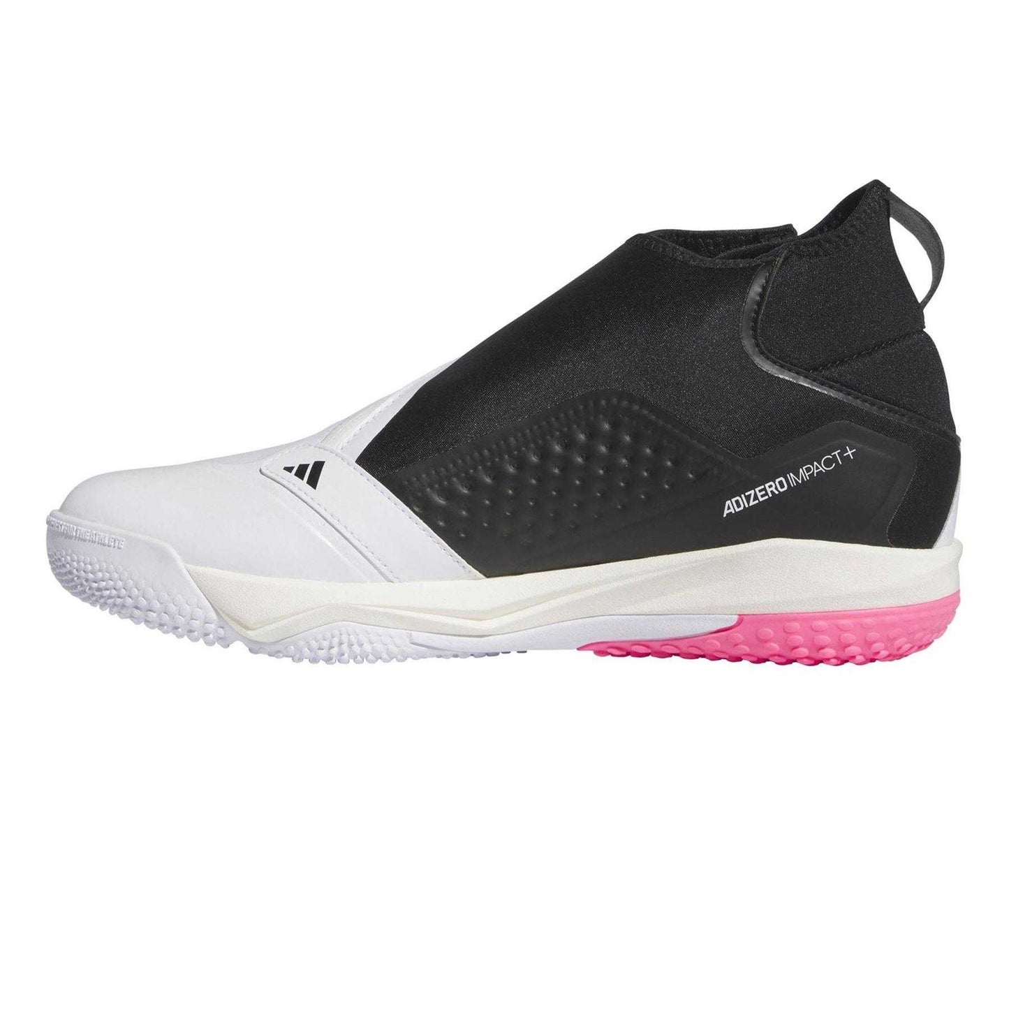 White - Side - Adidas Mens Impact + Side Zip Baseball Shoes
