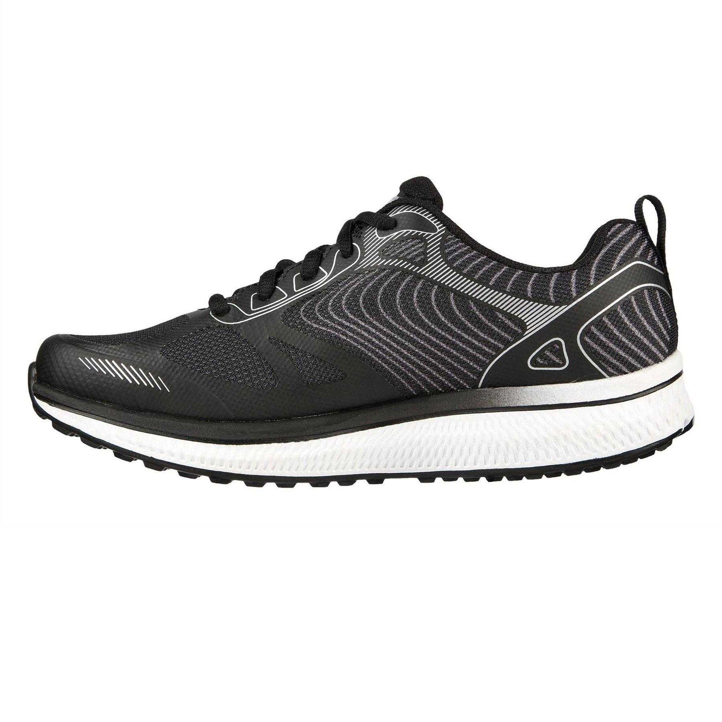 Black-Silver - Lifestyle - Skechers Womens-Ladies Gorun Consistent Trainers