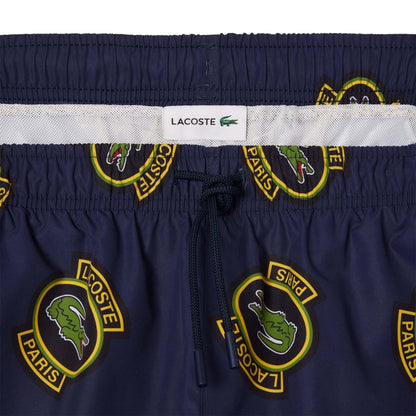 Multicoloured - Side - Lacoste Mens Printed Swim Shorts