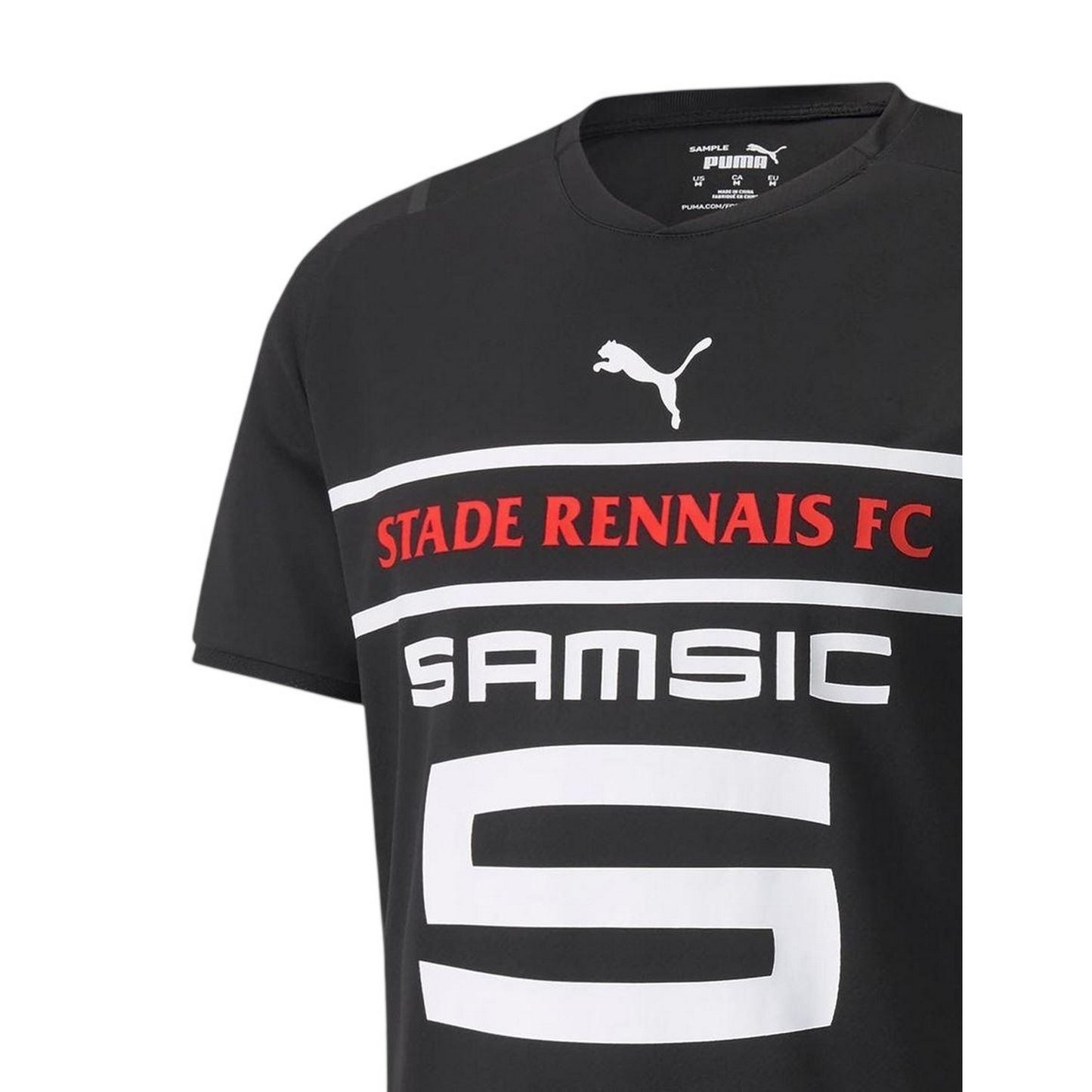 Black - Side - Puma Mens Stade Rennais FC T-Shirt