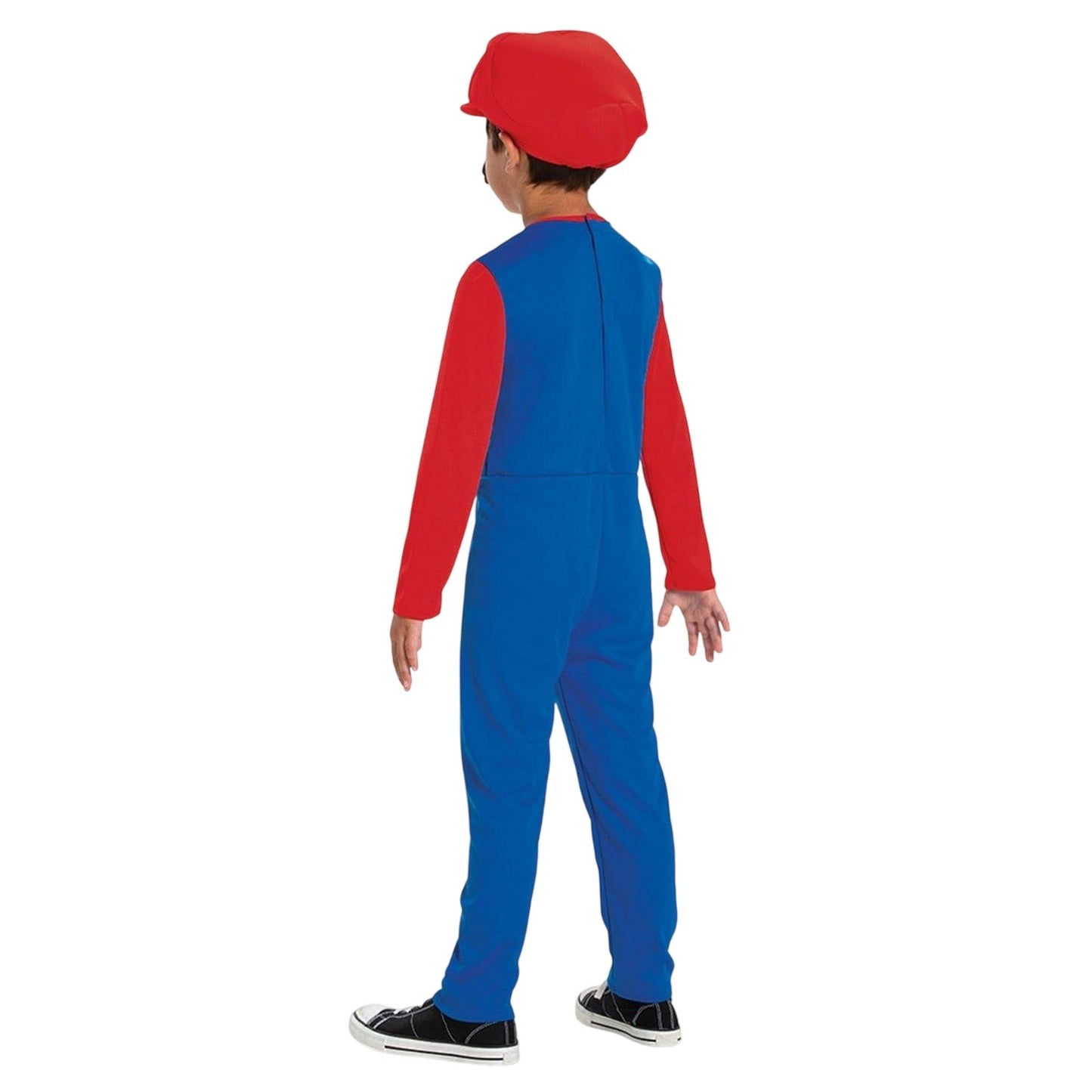 Red-Blue-Brown - Back - Super Mario Bros Childrens-Kids Mario Costume