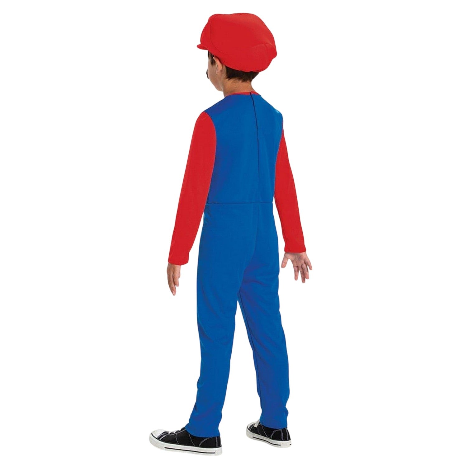 Red-Blue-Brown - Back - Super Mario Bros Childrens-Kids Mario Costume