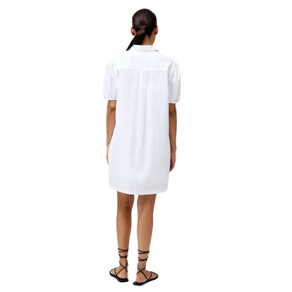 White - Back - French Connection Womens-Ladies Cambria Broderie Shirt Dress