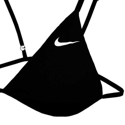 Black - Side - Nike Womens-Ladies Logo Bikini Top