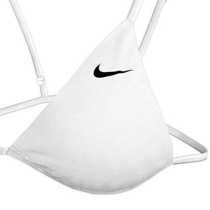 White - Side - Nike Womens-Ladies Logo Bikini Top