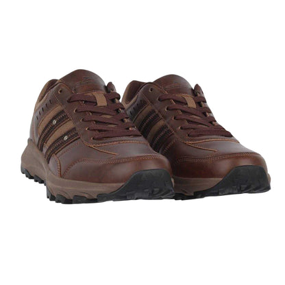 Brown - Pack Shot - Slazenger Mens Along Sleeve Memory Foam Walking Shoes