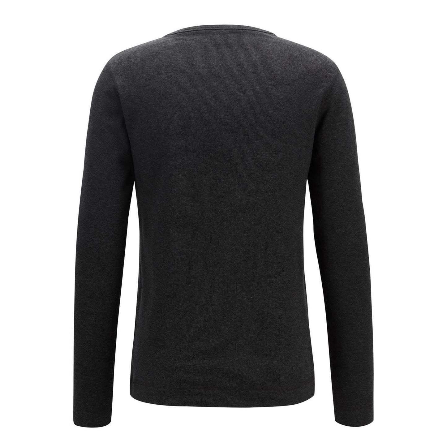 Black Heather - Back - Boss Mens Tempest Long-Sleeved T-Shirt