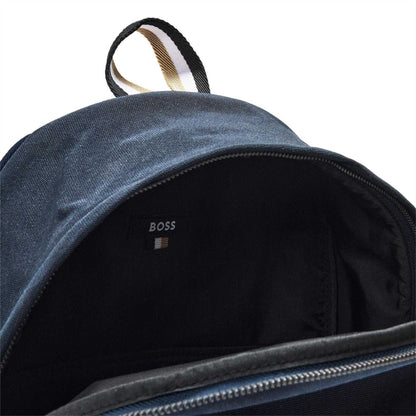 Navy - Side - Boss Pixel Logo 15L Backpack