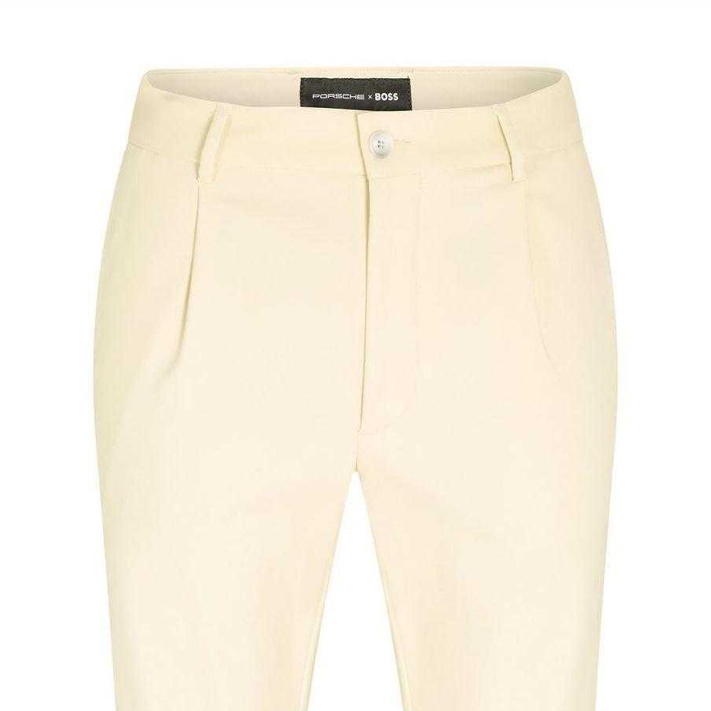 White - Back - Boss Mens Kane-PL Plain Straight Leg Trousers