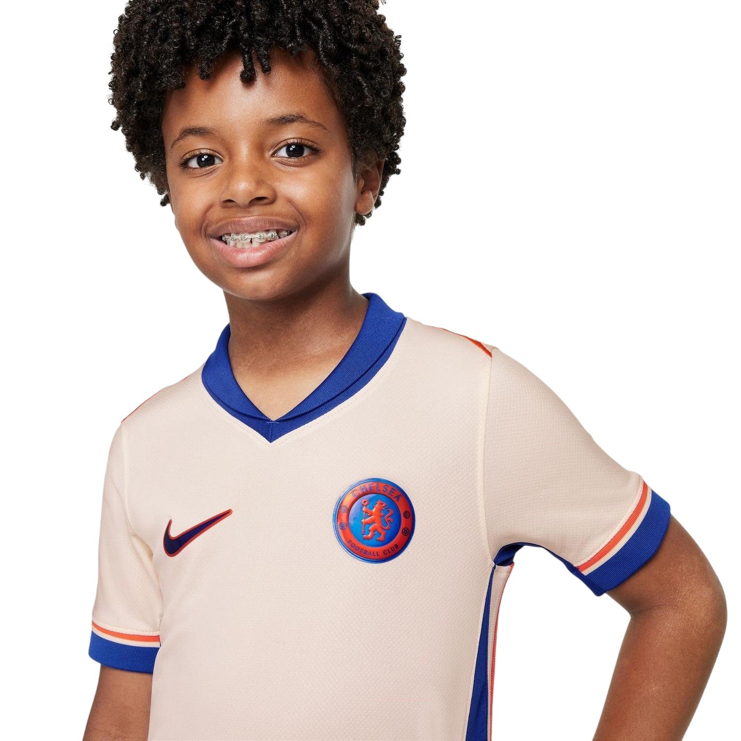 Cream-Orange - Lifestyle - Nike Childrens-Kids 24-25 Chelsea FC Away Shirt