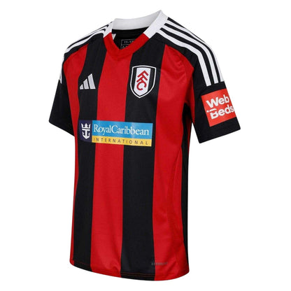 Red-Black - Side - Fulham FC Childrens-Kids 24-25 Adidas Away Jersey
