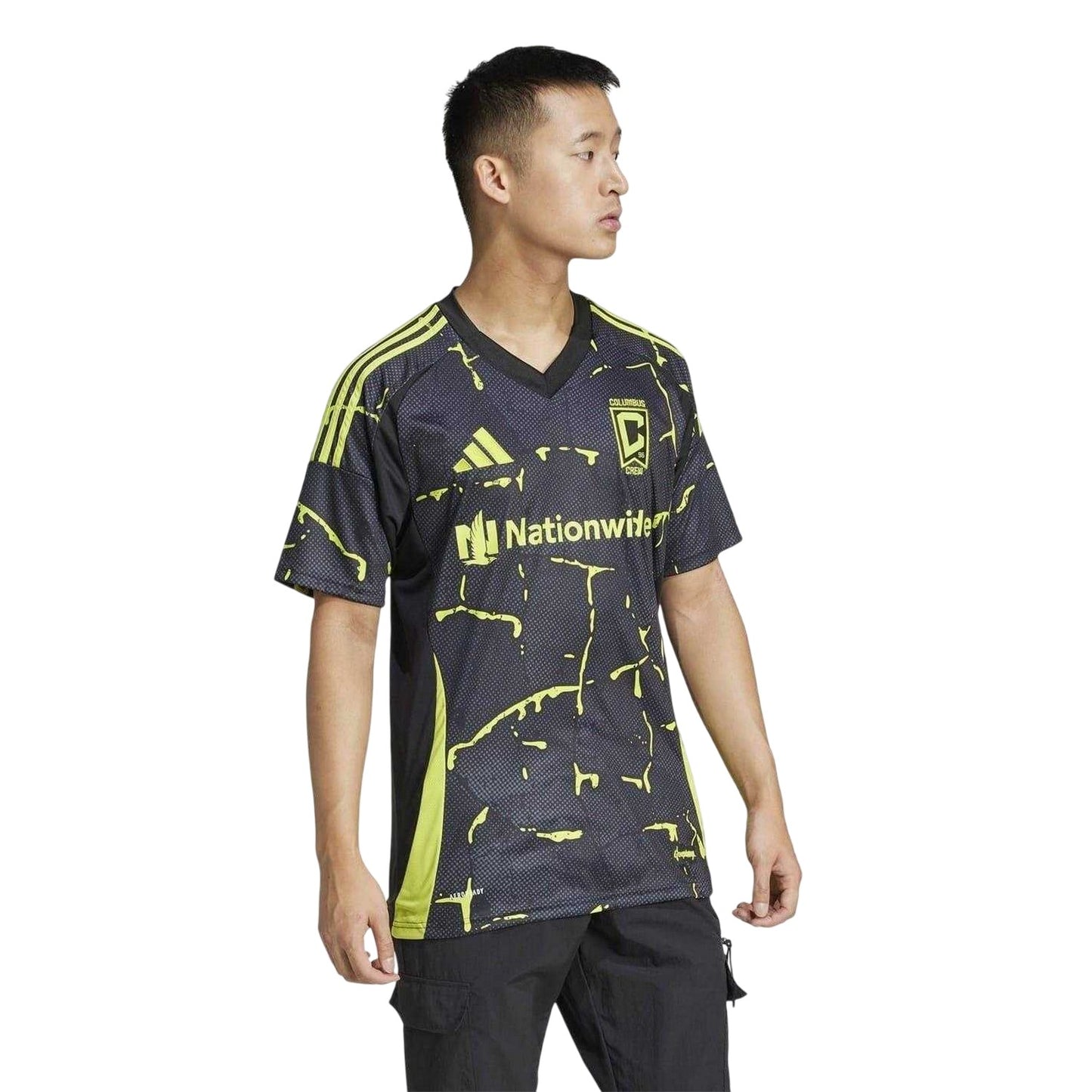 Black - Side - Columbus Crew Mens 25-26 Adidas Away Jersey