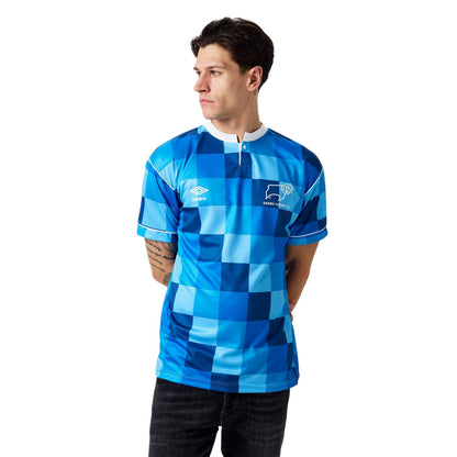 Blue - Lifestyle - Umbro Mens 1988 Derby County FC Football Shirt