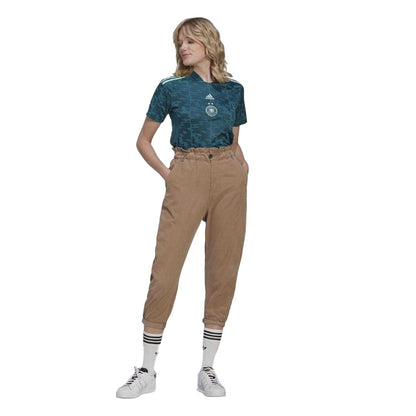 Green - Lifestyle - Adidas Womens-Ladies 2022 Germany DFB Away Jersey