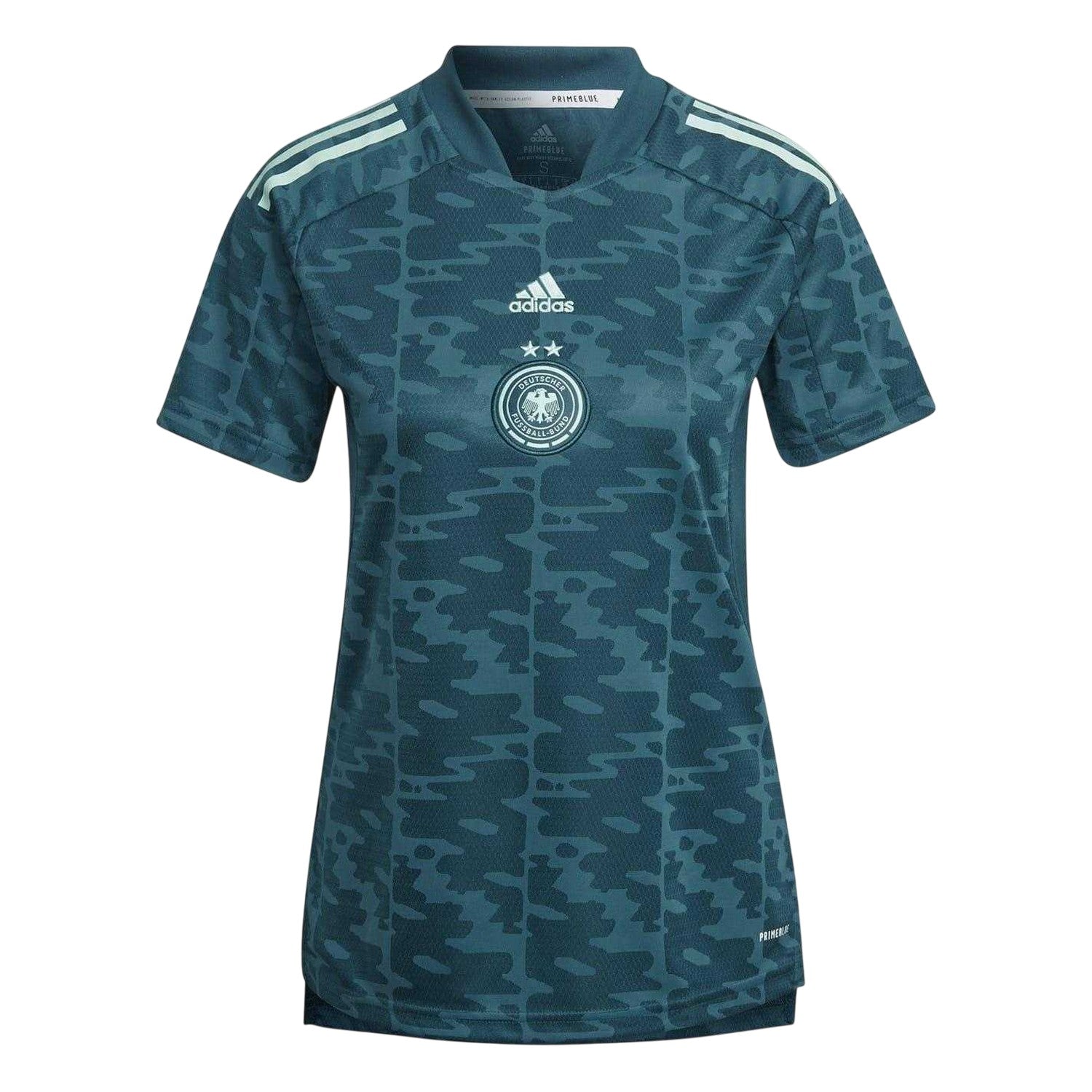 Green - Front - Adidas Womens-Ladies 2022 Germany DFB Away Jersey