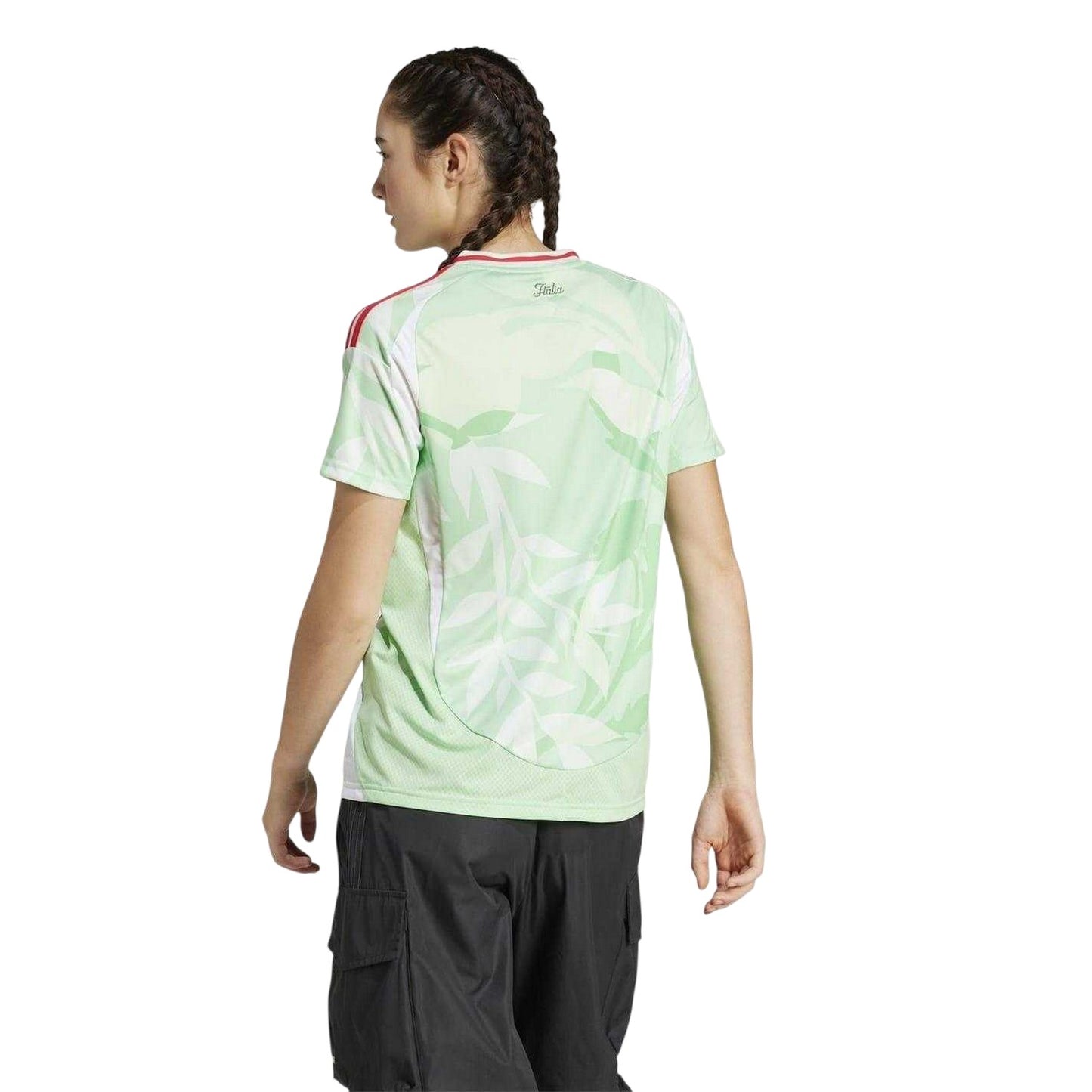 Green - Back - Adidas Womens-Ladies 2025 Italy Away Jersey