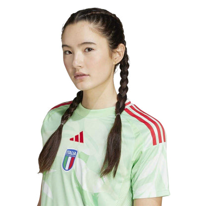Green - Side - Adidas Womens-Ladies 2025 Italy Away Jersey