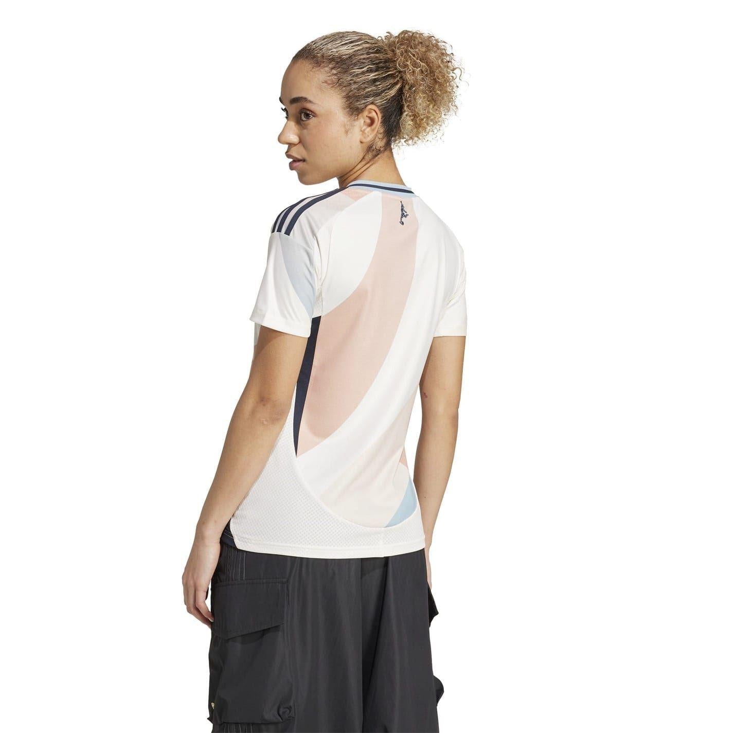 White - Back - Adidas Womens-Ladies 2025 Spain Away Shirt