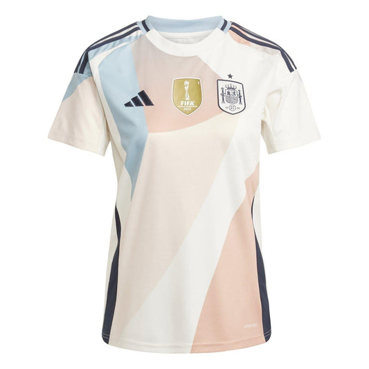 White - Front - Adidas Womens-Ladies 2025 Spain Away Shirt