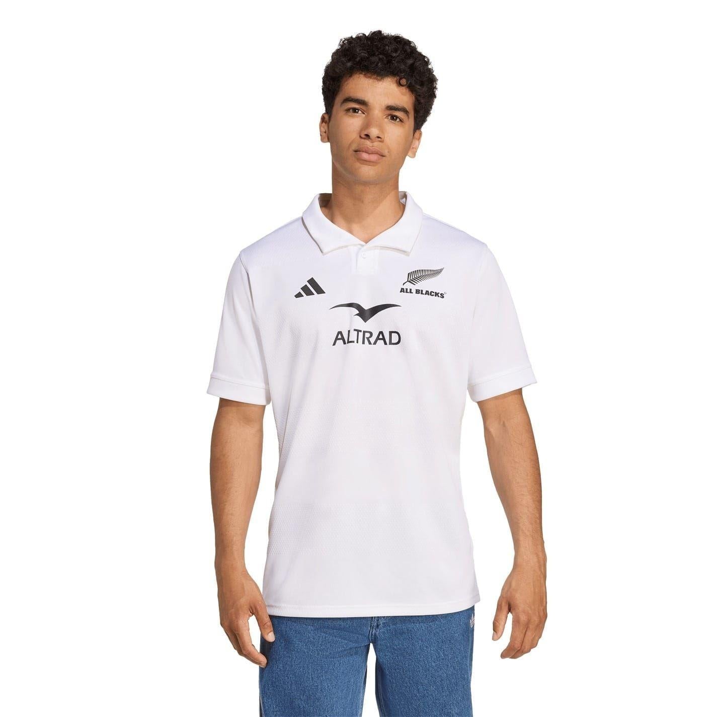 White - Lifestyle - Adidas Mens 2025 New Zealand All Blacks Polo Shirt