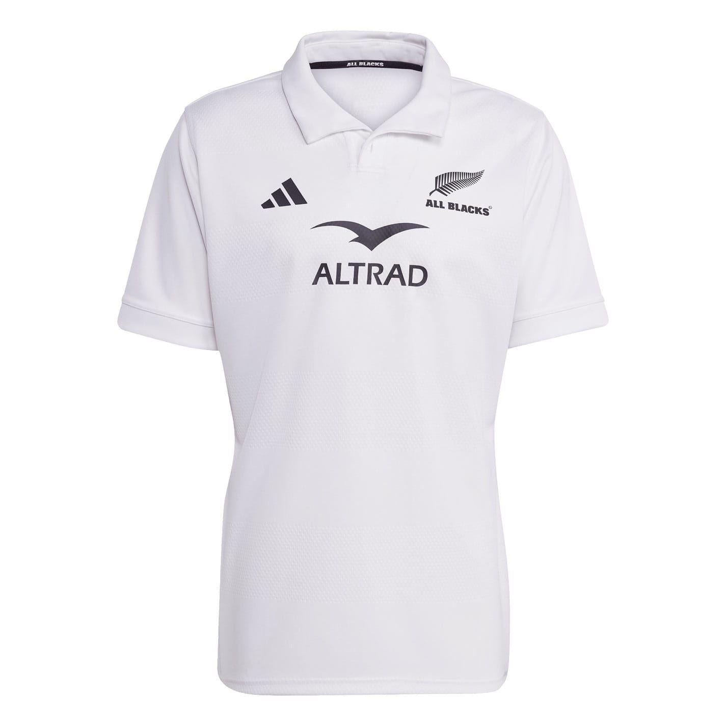 White - Front - Adidas Mens 2025 New Zealand All Blacks Polo Shirt