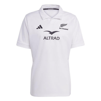 White - Front - Adidas Mens 2025 New Zealand All Blacks Polo Shirt