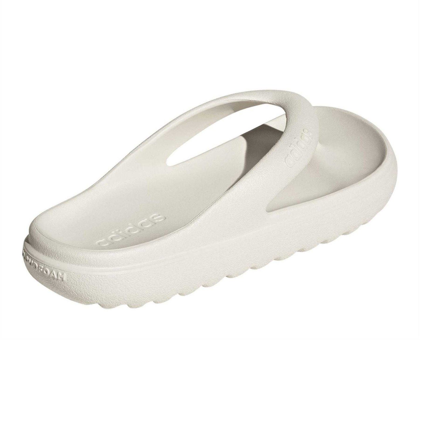 Off White - Back - Adidas Womens-Ladies Adilette Lumia Platform Flip Flops