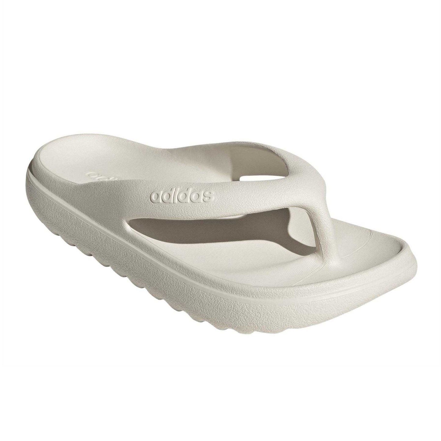 Off White - Pack Shot - Adidas Womens-Ladies Adilette Lumia Platform Flip Flops