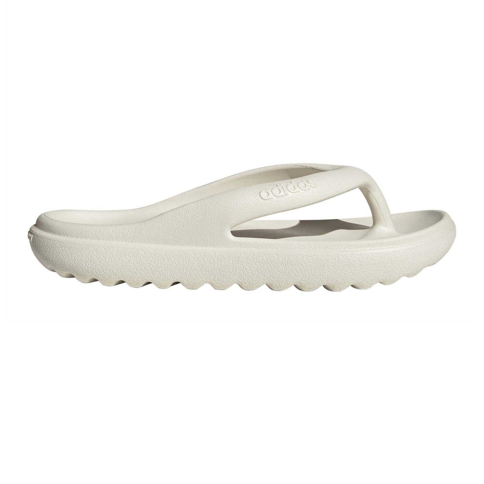 Off White - Front - Adidas Womens-Ladies Adilette Lumia Platform Flip Flops