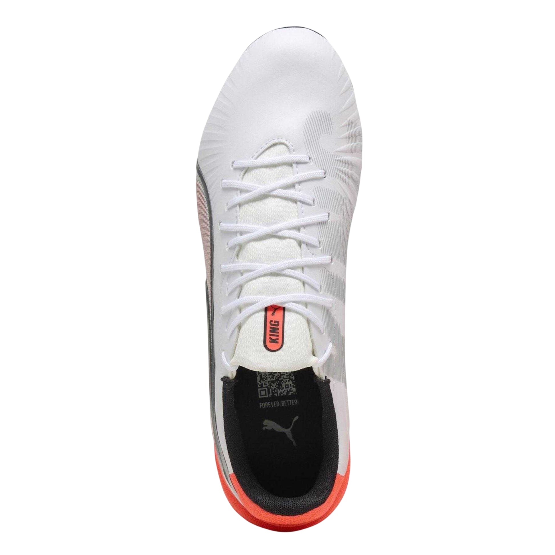 White-Red - Lifestyle - Puma Mens King Match Firm Ground Football Boots