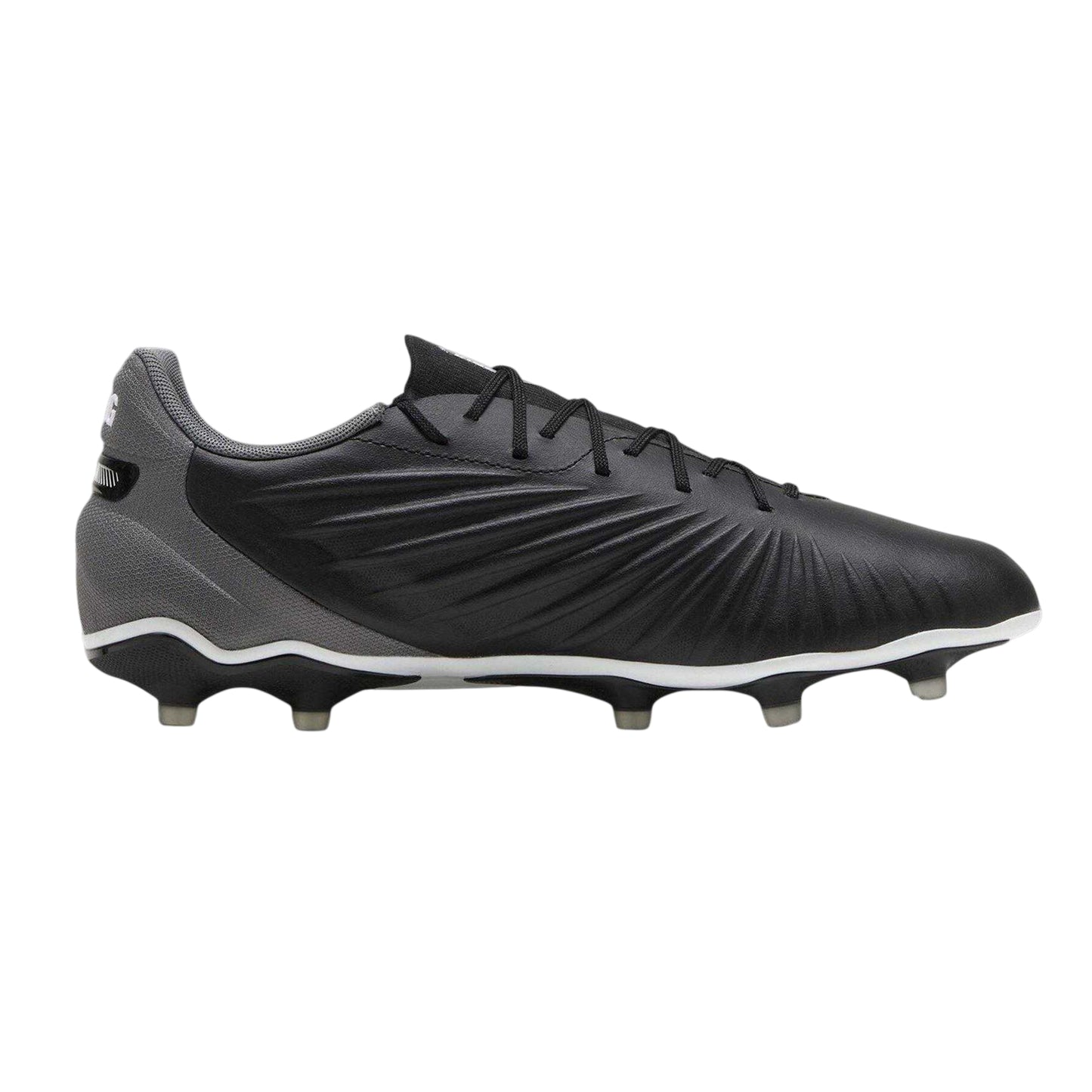 Puma Black-White - Front - Puma Mens King Match Firm Ground Football Boots