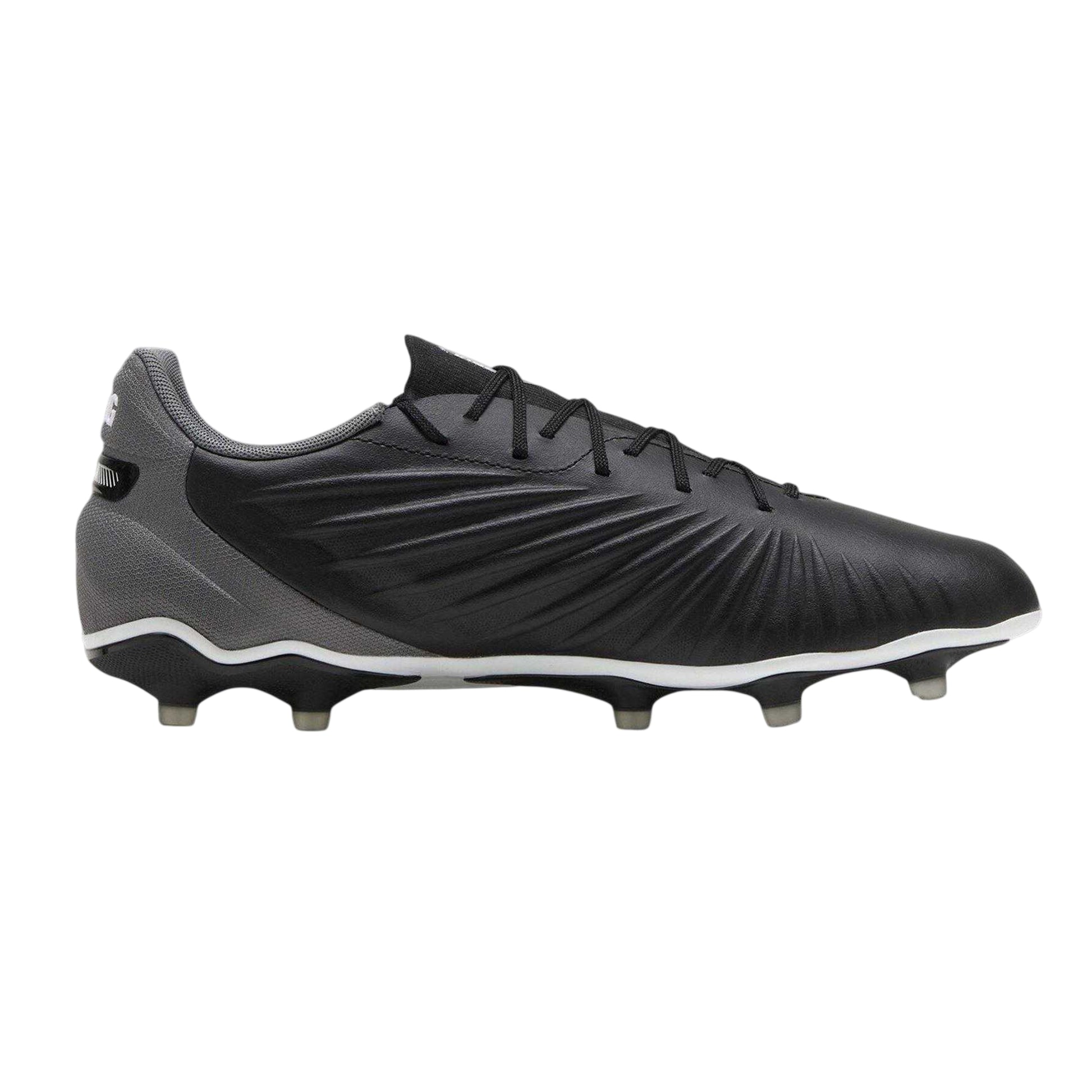 Puma Black-White - Front - Puma Mens King Match Firm Ground Football Boots