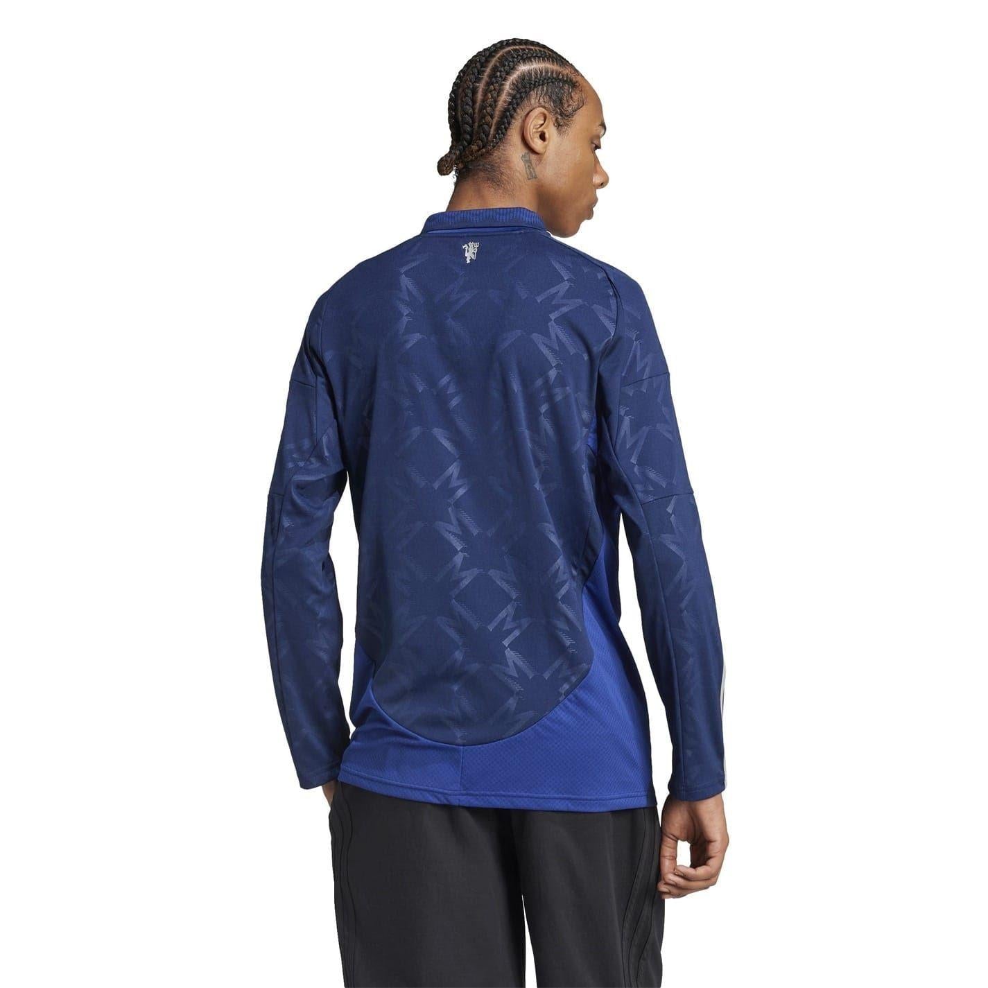 Blue - Lifestyle - Adidas Mens 24-25 Manchester United FC Long-Sleeved Away Shirt
