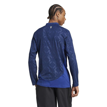 Blue - Lifestyle - Adidas Mens 24-25 Manchester United FC Long-Sleeved Away Shirt