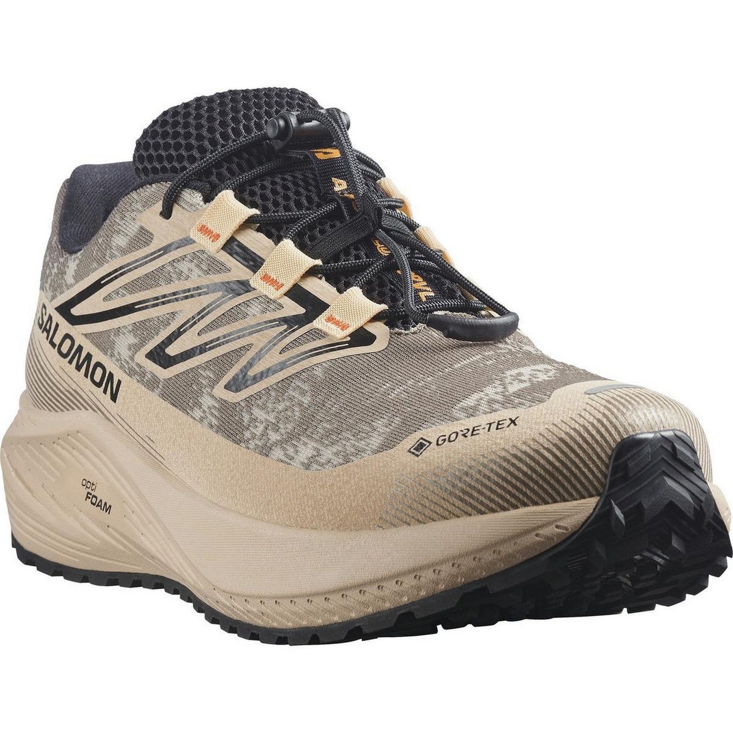 Safari-Brown - Close up - Salomon Mens Aero Flow GRVL Trainers