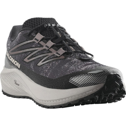 Dark Grey-Black - Close up - Salomon Mens Aero Flow GRVL Trainers