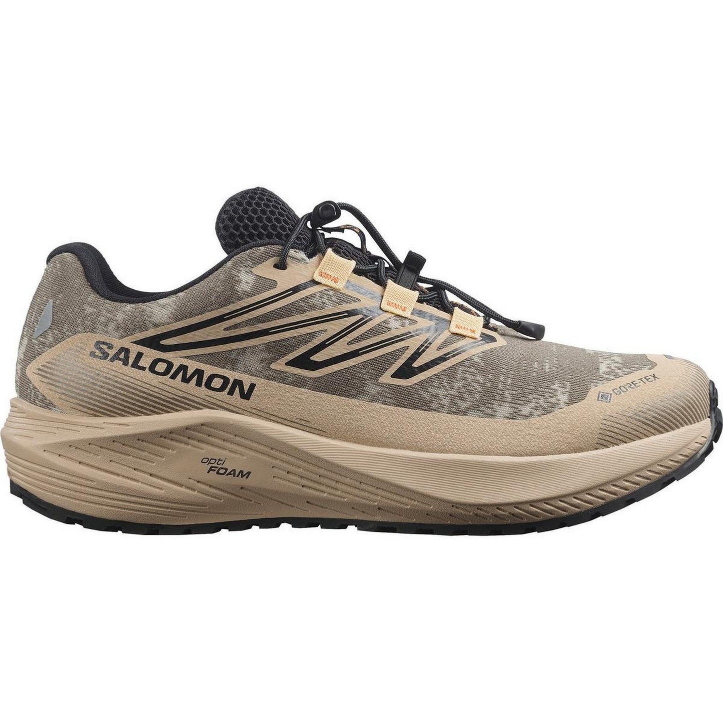 Safari-Brown - Front - Salomon Mens Aero Flow GRVL Trainers