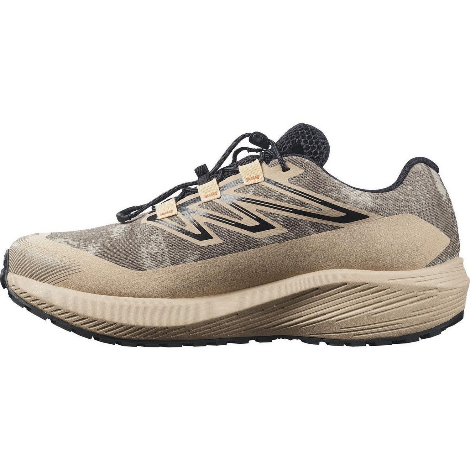 Safari-Brown - Side - Salomon Mens Aero Flow GRVL Trainers