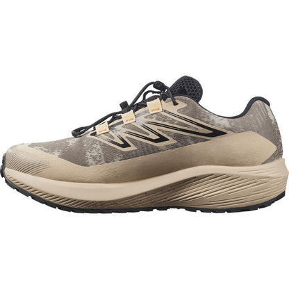 Safari-Brown - Side - Salomon Mens Aero Flow GRVL Trainers