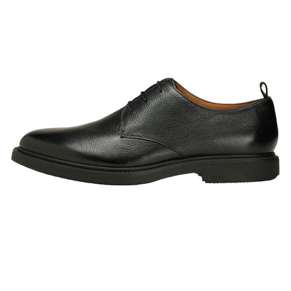 Black - Lifestyle - Boss Mens Larry Leather Derby Shoes