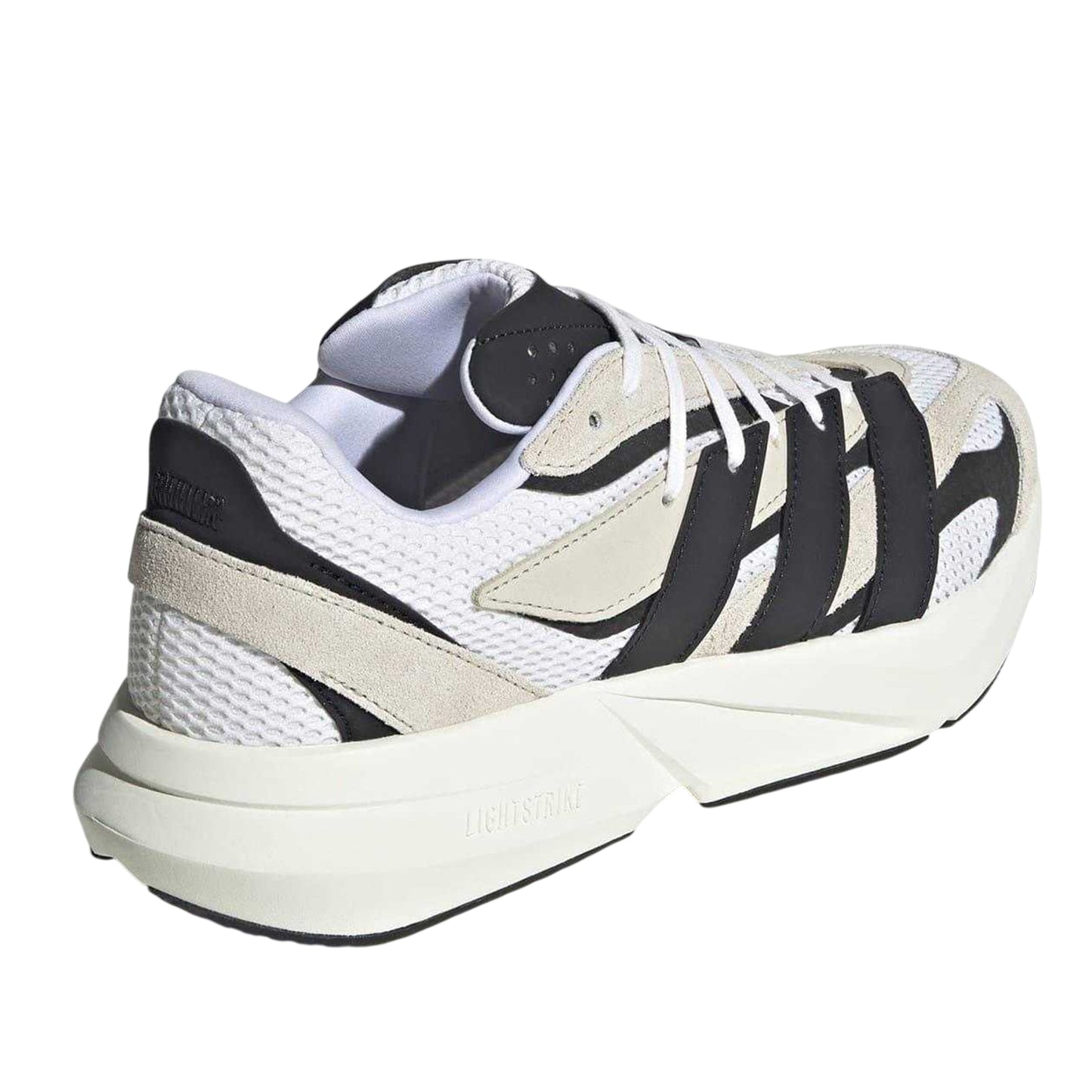Alumina-Black - Back - Adidas Mens Lightblaze Suede Trainers