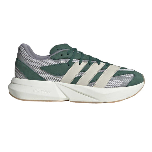 Green - Front - Adidas Mens Lightblaze Suede Trainers