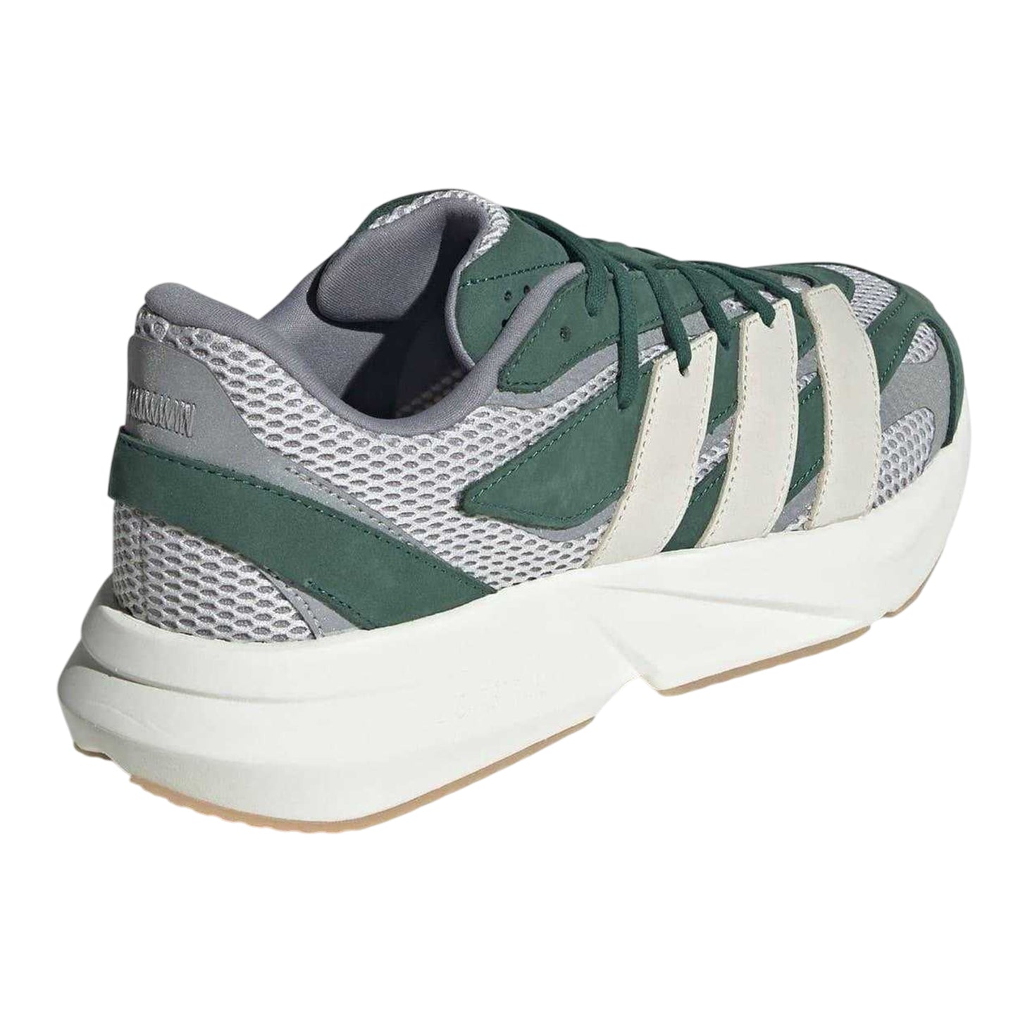 Green - Back - Adidas Mens Lightblaze Suede Trainers