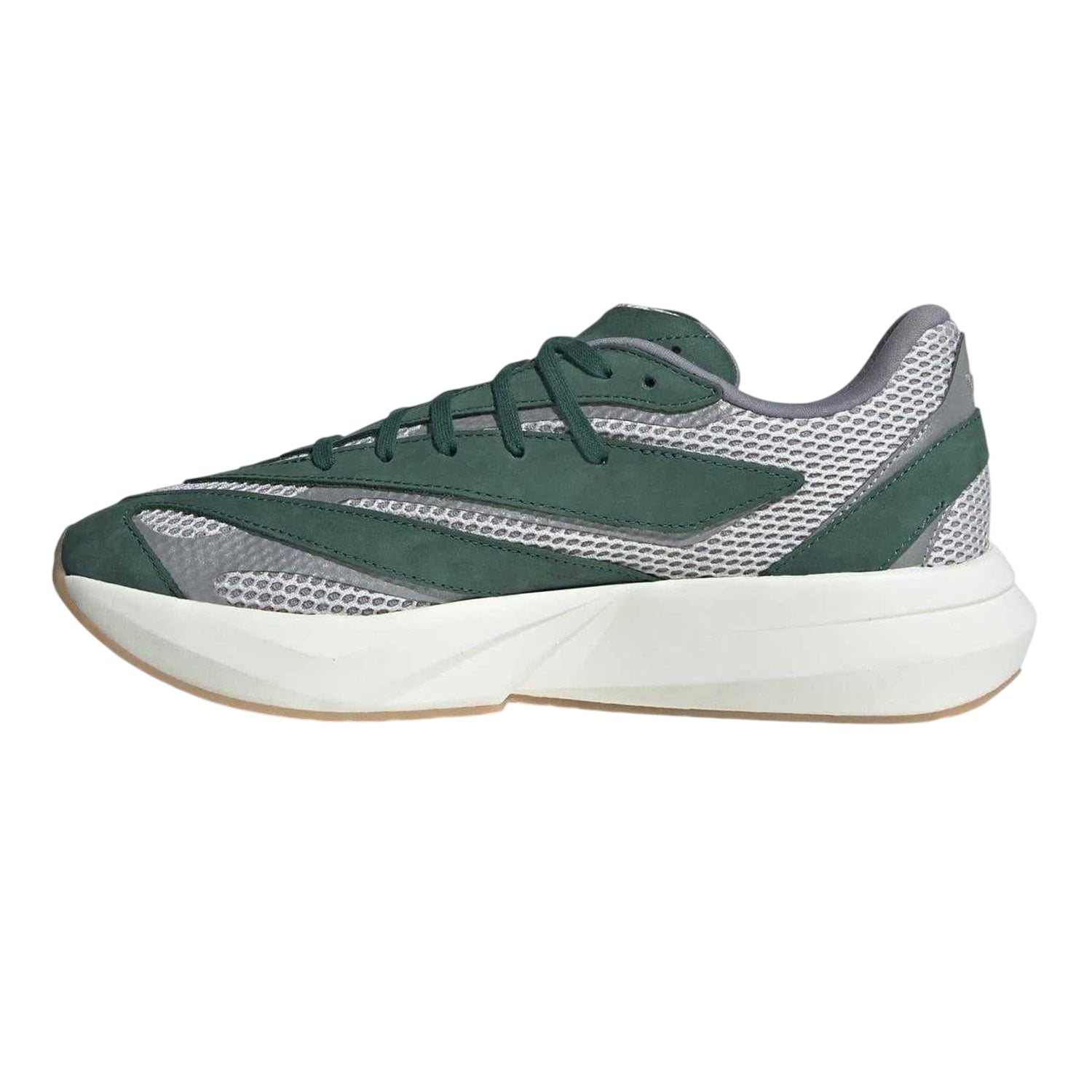 Green - Side - Adidas Mens Lightblaze Suede Trainers