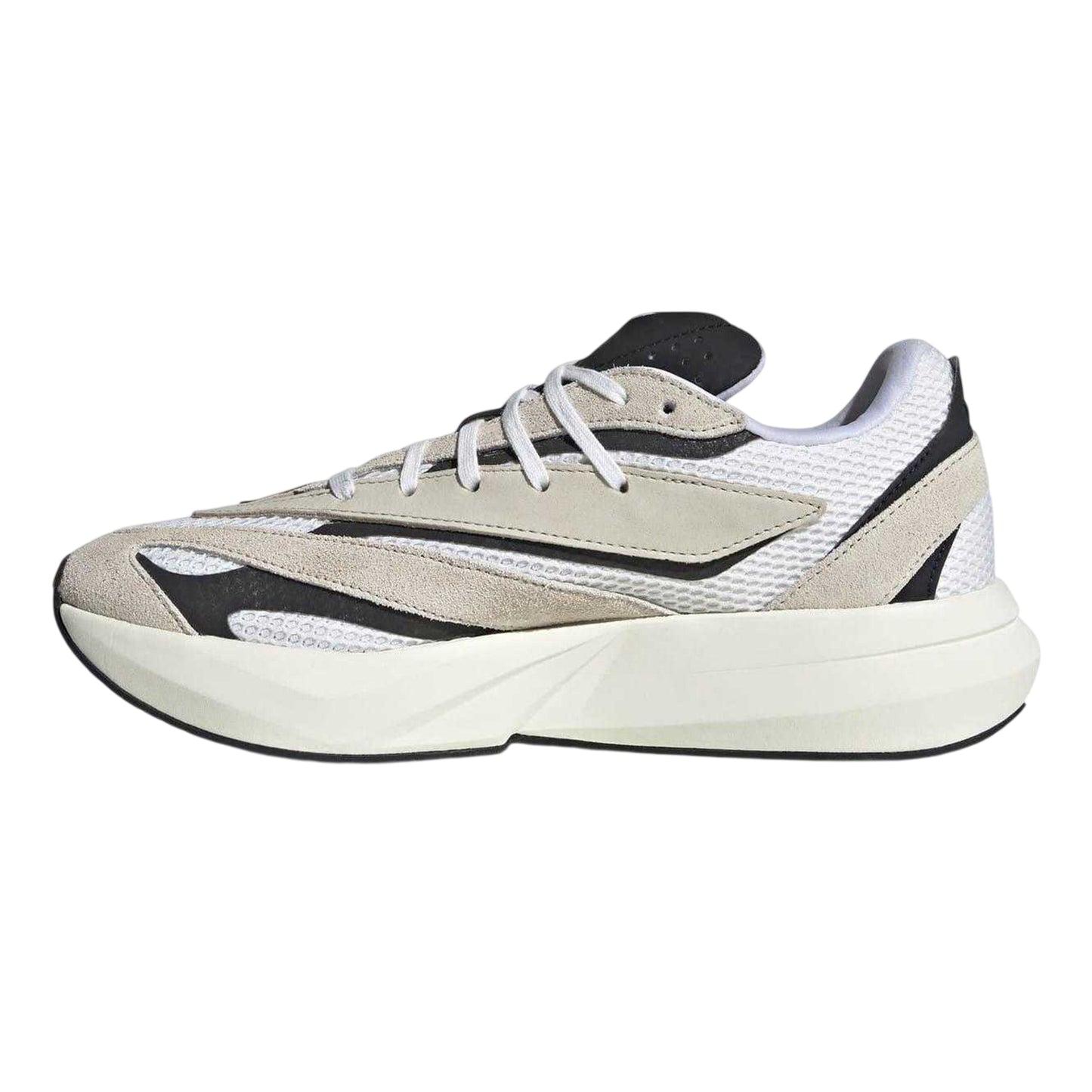 Alumina-Black - Side - Adidas Mens Lightblaze Suede Trainers