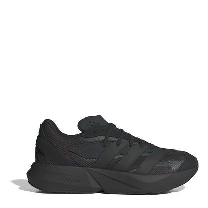 Black-Carbon - Back - Adidas Mens Lightblaze Suede Trainers