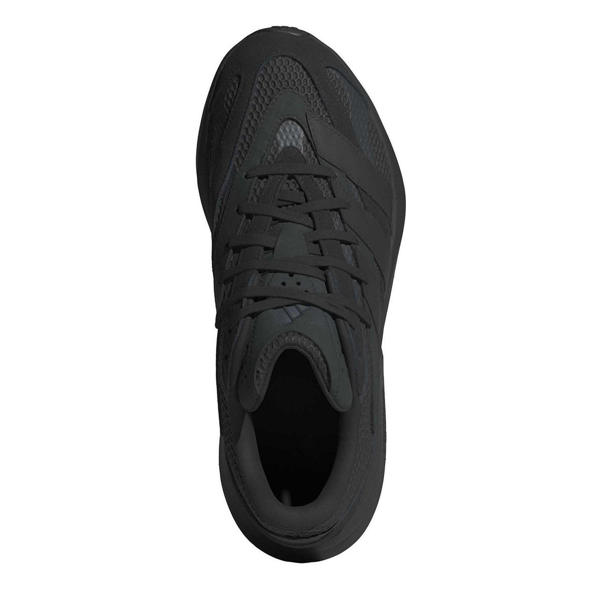 Black-Carbon - Close up - Adidas Mens Lightblaze Suede Trainers